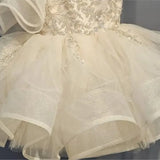MQTIME  -  Baby Girl Princess Floral Sequins Dress Off Shoulder Infant Toddler Child Tulle Vestido Party Wedding Pageant Baby Clothes 1-12Y