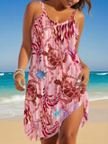 MQTIME  -  Cover Up Elegance Women Leisure Simple Belted High-Quality Pareos Adjustable Fashionable Swimwear-Beach Tribal Yellow Single Ins