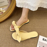 MQTIME  -  Summer New Candy Color Women Slipper Fashion Slip on Slides Soft Flat Heel Outdoor Dress Beach Sandal