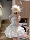 MQTIME  -  Girls Birthday Lolita Tutu Dress Trailing Princess Adult Party Dress Women Wedding High Quality Dress Photography Clothes