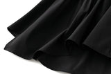 MQTIME  -  Elegant Pleated Long Skirts For Women Casual High Waist Asymmetrical Flared Skirts Solid Color Spring Summer Female Slim Skirts
