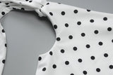 MQTIME  -  Polka Dot Backless Mini Dress Women Summer Sexy Printed Strapless Lace-up Dress Fashion Sleeveless Vintage Party Dress