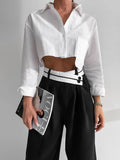 MQTIME  -  Summer Spring Women Wig Leg Oversized Harem Pants Trousers Streetwear High Waist Loose Fit Baggy Pants Cargo