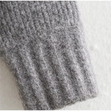 MQTIME  -  Knit Women Cardigan Casual Full Sleeve Zipper O Neck Pleated Solid Lady Sweater Top 2025 Autumn Fashion Female Knitwear