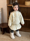  MQTIME  -  Winter New Girls Warm Coat Long Sleeve Solid Children Jacket Princess Cute Baby Girl Fleece Coat Fashion Kids Clothes