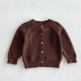 MQTIME  -  New Autumn Winter 0-3Yrs Toddler Baby Girl Boys Clothes Infant Baby Girls Boys Long Sleeved Solid Color Cardigan Jumpsuit