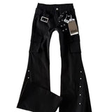 MQTIME  -  American Retro Vintage Vintage Jeans Versatile Loose Casual Wide Leg Pants Curved Knife Slightly Flared High Street Slimming