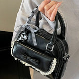  MQTIME  -  Fashion Cute Large Capacity Lace Cute Pu Leather Crossbody Bag Women's Bags Shoulder Bag Tote Bags Purse Tote Bag Messenger Bags