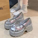 MQTIME  -  New Women Mary Jane Shoes Fashion Bow Platform Casual Shoes for Woman Exquisite Round Head Sneakers Designer Shoes Zapatos Mujer