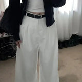 MQTIME  -  Casual Outing Commuting Wear High Waist Jeans Brand New Condition Cotton Fabric Daily Commuting Outfit Hot Girl Style