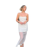 MQTIME  -  Sexy Suspender See Through Dress Women  Solid Color Patchwork Slim Fit Dresses 2025 Summer Party Advanced Feeling Outfit