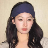 MQTIME  -  New Solid Widen Knitting Hairband For Women Sweet Outside Hair Ornament Headband Fashion Hair Hoops Hair Band Hair Accessories