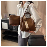 Mqtime 2-in-1 Famous brand design bags for women luxury bolso replica Fashion Retro Handbag Female tote bag shopping bag