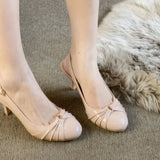 MQTIME  -  Classic Women Shoes Fashion Round Head High Heeled Sandals for Woman Exquisite Model Casual Shoes Designer Shoes Sandalias Mujer