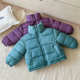  MQTIME  -  Kids Fashion Coats 2-10Y Boys Girls Winter Stand-collar Jackets Toddler Casual Outerwear Children Autumn Fashion Warm Clothes