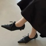 MQTIME  -  Retro Women's Shoes Exquisite Square Head Lolita High Heels for Woman Fashion Lace Casual Shoes Designer Shoes  Zapatos De Mujer