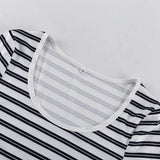 MQTIME  -  Women Casual Striped 2 Piece-Set Shorts Long Sleeve Crop Top High Waist Shorts Streetwear Fashion Outfits Female Sets New
