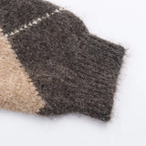 MQTIME  -  Ladies Vintage Plaid Knit Loose Sweaters Women Elegant Long Sleeve Slash Neck Loose Pullovers Winter Female Knitwear