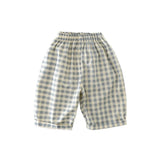 MQTIME  -  Spring New Baby Loose Trousers Cotton Toddler Girls Casual Pants Fashion Boys Plaid Wide Leg Pants Infant Clothes