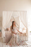 MQTIME  -  Embroidered Floral Bride Maternity Dress for Photoshoot Wedding Guest Baby Shower Pregnancy Dress Robes for Women