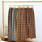 MQTIME  -   Plaid Design Pajama Pants For home Loose Sleepwear Women's Cotton Pyjama Bottoms Autumn Long Trousers Homewear Lounge Wear