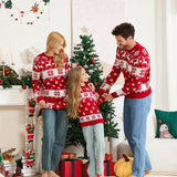  MQTIME  -  Christmas Family Matching Sweater Merry Xmas Full Look Knitwear Sleeve Warm Soft Jacquard Pullover Adults Kids Knitted Jumpers