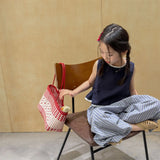 MQTIME  -  Summer New Girls Sleeveless Shirts Baby Girl Thin Cotton Lace Vest Children Loose Casual Tops Infant Blouse Kids Clothes