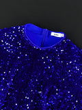 Mqtime Women Dress Velvet Shiny Glitter Sequin Long Sleeve  Feather Tassel Autumn Package Hip Celebrate Occasion Birthday African Gown