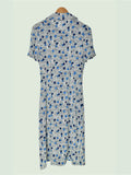  MQTIME  -  Clearance Price Ladies Short-Sleeved Temperament High-Waisted Slimming Robe for Holiday