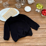  MQTIME  -  Spring Kids Basic Tee Unisex Striped Long Sleeve T-Shirt Soft Cotton Round Neck Casual Top