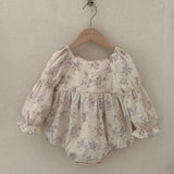 MQTIME  -  New Spring European American Style Sister Dress 1-4Yrs Girl Party Dress Long Sleeved Cotton Print Kids Princess Dresses