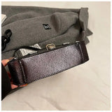  MQTIME  -  Shiny Stone Mini Handbag Crossbody Bag Shoulder Bags American Retro Big Wallet and Phone Storage Bag Woman Bags Purse