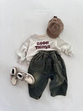  MQTIME  -  Autumn New Children Denim Trousers Fashion Girls Casual Pants Boys Vintage Versatile Jeans Kids Harem Pants Baby Clothes