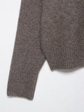 MQTIME  -  Elegant Solid V-neck Sweater For Women Autumn Winter Classical Knitted Pullover Long Sleeve Lady Street Simple Basic Jumper
