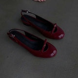 MQTIME  -  New Women Sandals Exquisite Genuine Leather Flat Sandals for Woman Fashion Round Head Casual Shoe Designer Shoes Sandalias Mujer