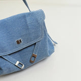 MQTIME  -  Women Vintage Small Denim Crossbody Bag Flap Casual Shoulder Messenger Bags New Fashion Female Handbags and Purses