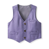 MQTIME  -  4Piece Spring Toddler Boy Clothing Korean Fashion Stripe Gentleman Vest Long Sleeve Baby Tops+Pants+Tie Children's Sets BC1238