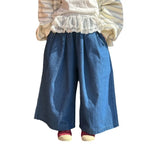 MQTIME  -  Spring 2025 Toddler Girl Denim Pant Cotton Elastic Waist Infant Baby Girl Jeans Loose Casual High Quality Kid Girl Wide Leg Pant