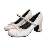 MQTIME  -  Sweet Style Women's Mary Jane Shoes Exquisite Rhinestone High Heels for Woman Fashion Casual Shoes Designer Shoes Zapatos Mujer