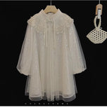 MQTIME  -  New and improved version of qipao dress for girls in autumn, new Chinese style sequin dress, little girl princess dress