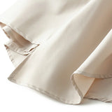 MQTIME  -  Elegant Pleated Long Skirts For Women Casual High Waist Asymmetrical Flared Skirts Solid Color Spring Summer Female Slim Skirts
