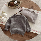MQTIME  -  Autumn New Girls Long Sleeve Casual Sweater Cotton Baby Cotton Knit Pullover Children Colored Dots Sweater Kids Clothes