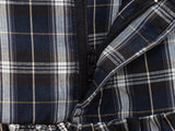  MQTIME  -  With Belt Long Skirts For Women Fashion New Vintage Plaid Midi Skirt High Street Casual Pleated Chic Midi Skirts Mujer ﻿