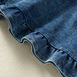 MQTIME  -  New Spring Baby suspender dress Thin Style 6M-4Y kids simple denim dress Toddler Girls Princess Dress