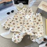 MQTIME  -  Boys Girls Fluffy Sets Kids Thick Winter Warm Suits Children Fleece Clothing Children Plush Velvet Pajamas+Pants 2Pcs Outfits