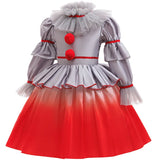 MQTIME  -  Halloween Girls Dress 2025 New Kids Lace Grey Mesh Sweet Gown Children Fashion Tulle Vestidos Princess Elegant Dresses 3-10Y