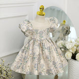 MQTIME  -  Luxury Embroidery Flower Baby Girl Dress For 1st Birthday Wedding Kids Elegant Evening Clothes Spanish Ceremony Prom 1-5 Years