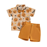 MQTIME  -  Adorable Infant Girl Halloween Costume Ghost Print Ruffle Sleeve Top with Leggings 2 Piece Set for Autumn Festivities