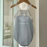  MQTIME  -  New Summer Newborn Baby Girl Romper Flying Sleeve Cotton Mesh Splicing Toddler Baby Girl Jumpsuit 0-24M Baby Girl Clothing