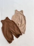  MQTIME  -  Autumn New Children Loose Overalls Solid Boys Vintage Jumpsuit Girls Strap Trousers Baby Casual Overalls Kids Clothes